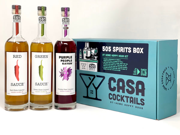 PLACITAS | 505 SPIRITS NM FLAVORS & MIXERS AT HOME HAPPY HOUR KIT! (WITH LIQUOR, WITH OR OUT BAR TOOLS)