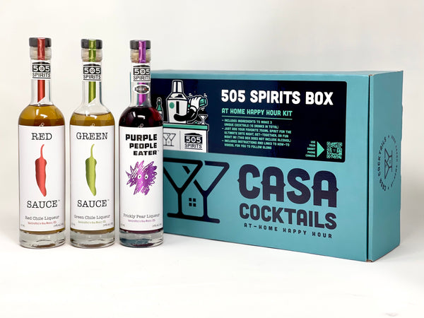 PLACITAS | 505 SPIRITS NM FLAVORS & MIXERS AT HOME HAPPY HOUR KIT! (WITH LIQUOR, WITH OR OUT BAR TOOLS)